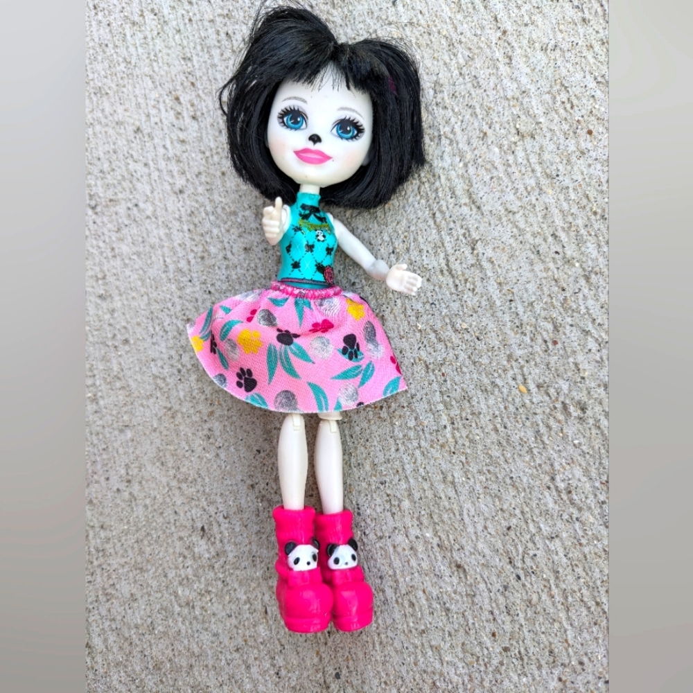 Enchantimals Prue Panda Doll figure jointed knees pre-owned